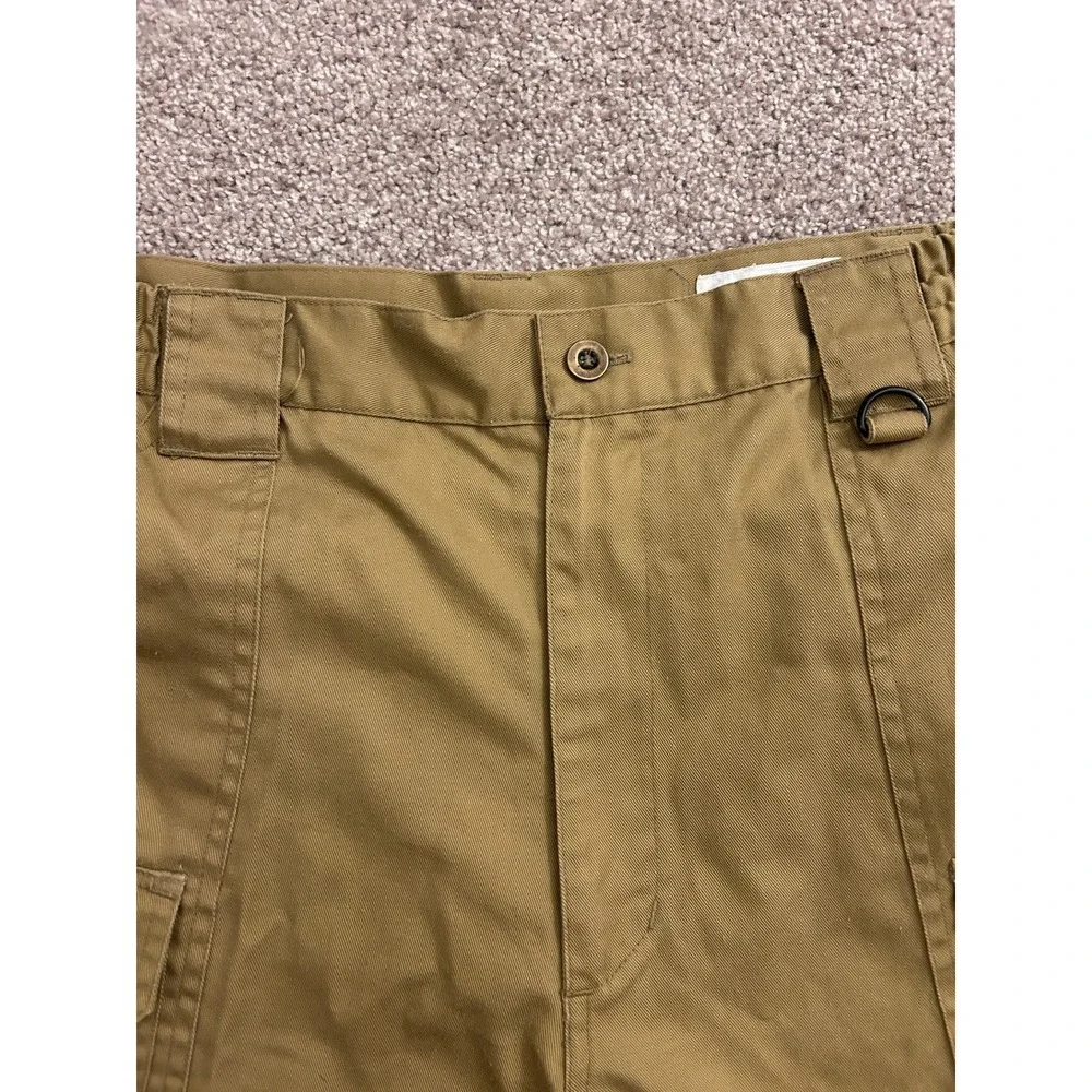 VTG Haband Cargo Shorts Mens 36 Khaki Tan Excellent Elastic Waist Utility Pocket
